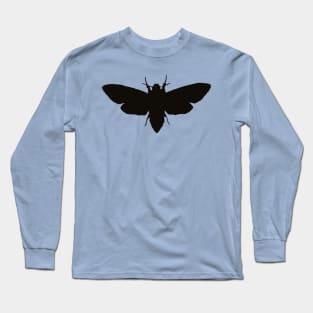 death's-head hawkmoth (silhouette) Long Sleeve T-Shirt